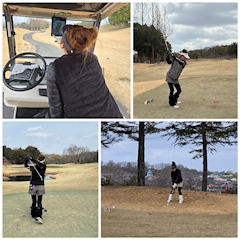 美樹ママ「昨日は1ヶ月振りのラウンド～⛳」