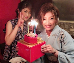 美樹ママ「誕生日祝い～＼(^o^)／」