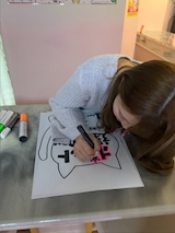 みる画伯♡ポップ製作中