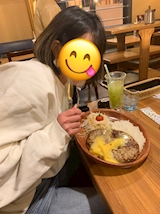 ゆきちゃんとハンバーグ💕🥰