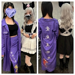 あや「11月1日(土)のコス💜🖤」