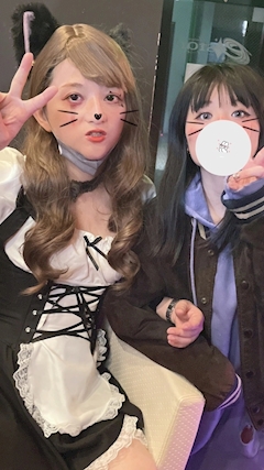 かほ「たのしかった🎃🤍」