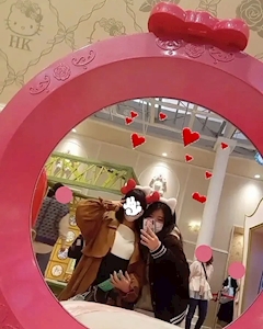 かほ「親友💚🌼」