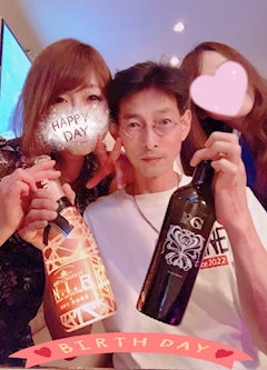 🌹千明ママ🌹銀座ONE「ステキな🎂🥂🌹ニューオールからしょう様😘やよママご縁をありがとうございます❤️」