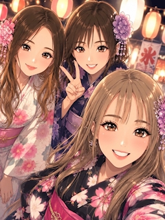 🍍まい☺︎♡「浴衣デー1日目🏮💕」