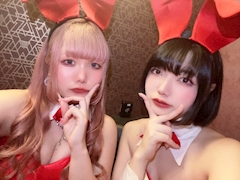 あまね「出勤🐰🐶」