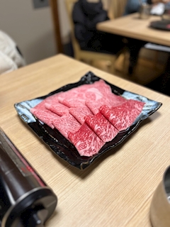 はる「すき焼き🍲✨」