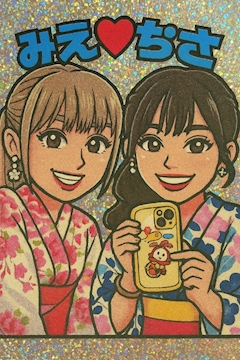 ちさ「ビックリマン風やってみたよー❣️」