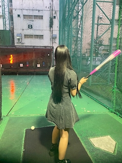 そら「バッティングセンター⚾️」