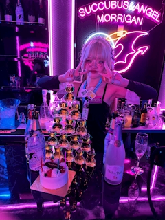 プロフィール写真27・カシス💚 Succubus＆Angel Morrigan｜Succubus&Angel MORRIGAN・サキュバスアンドエンジェル モリガン - ミナミのコンカフェ