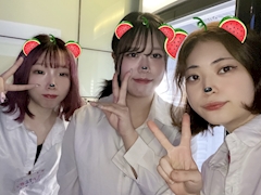 ゆずね「スリーショ(*´꒳`*)」