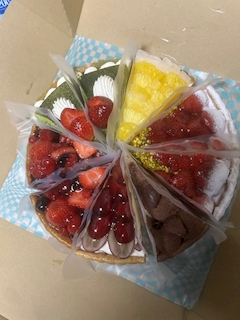 もか「染めたよ🩵」