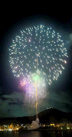 バニーガール(きらら)「北海道花火🎆船上🚢💕」