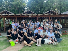 🏝️マッチョ店長🏝️「グループ全体バーベキュー💪🏽」