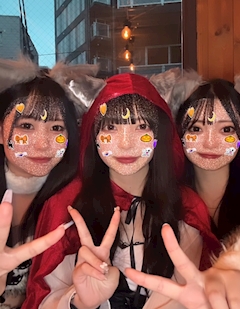 ななか「ハッピーハロウィン🎃🐺」