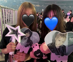 るい「BLACKPINK~🖤🖤💖」