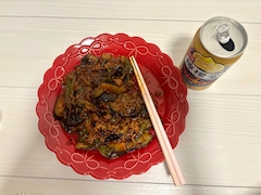 はな「第２弾 :  麻婆茄子🍆💜」