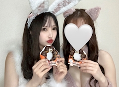白桃　　もも「ハロウィンパーティー🎀🐇💗🐈‍⬛🎀」