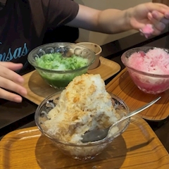 りお【POP STAR】「かき氷をいただく🍧」