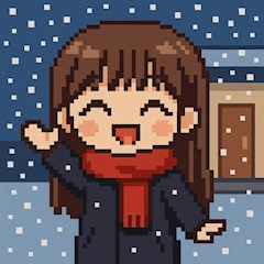 さき「初雪⛄❄」