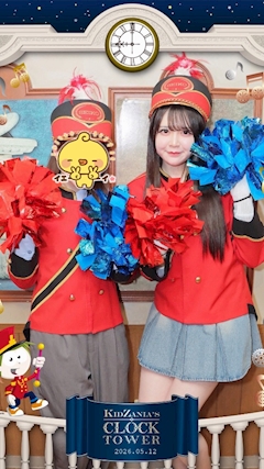 らら「街時計パフォーマー🩷🩷🩷」