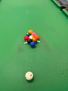 けい「今日も練習🎱」