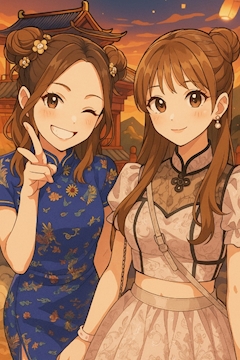 みお「AIイラストいただきました♡」