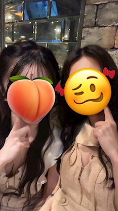 かりな「まひるちゃんとももちゃん^_^」