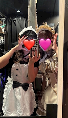 ばいばいきん😈ྀིりのあ😈ྀི【JJ-上野】「‼️🌙本日おやすみです🌙‼️遅くなりましたがメイドコスプレ期間ありがとうございました😽❤️」