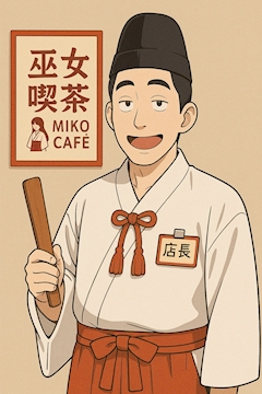 プロフィール写真1・店長　岡本｜歌舞伎-巫女喫茶-・カブキミコキッサ - 歌舞伎町のコンカフェ