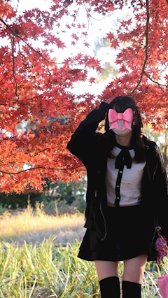 もも「季節を感じた🍁」