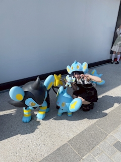 にこぴ🍒「初ポケパーク⚡️💙」