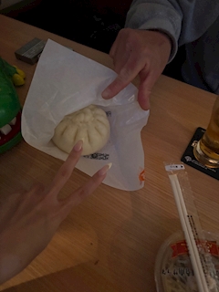 りお「久しぶりの肉まん‼️」