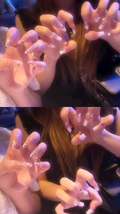 りお「らんの🆕nailが可愛すぎた🤦‍♀️」