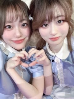 はにゅう「ひよちゃんとハート作った！💕」