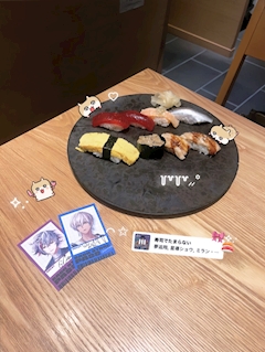 黒猫 ましろ「お寿司屋さん🍣ᩚ」