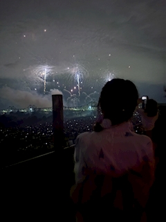こころ「長岡花火観てきたよ✨🎆」
