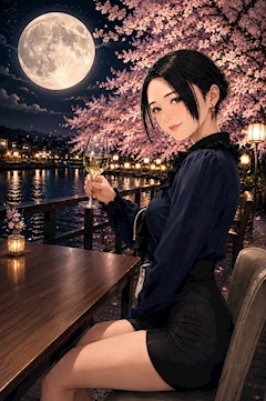 🌸なのは🌸夜桜