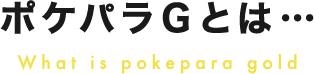 ポケパラGとは…