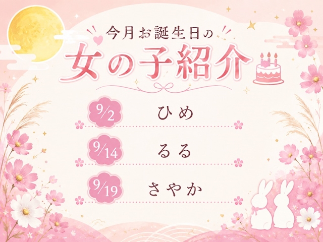 ピックアップニュース 今月お誕生日の女の子紹介🎂