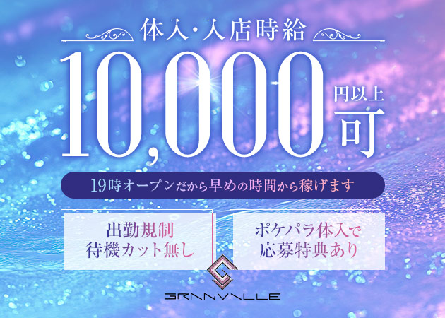 GRANVILLE 職種：フロアキャスト

お客様にお酒をつくってお話をする簡単なお仕事です。
未経験でも気軽にお仕事できます。