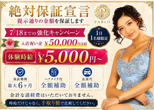 郡山駅前キャバクラ・PABLOの求人