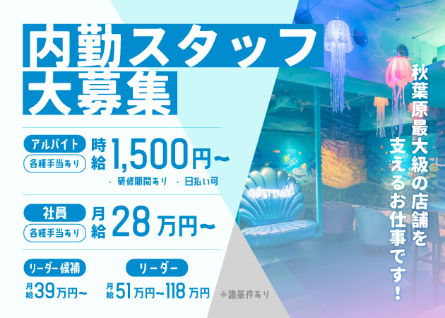 秋葉原のコンカフェ求人/アルバイト情報「Cafe&Bar Mermaid」