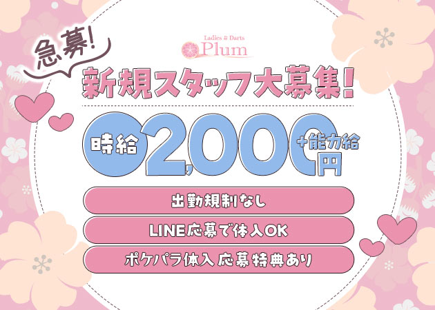 Ladies & Darts Plum 職種：カウンターレディ