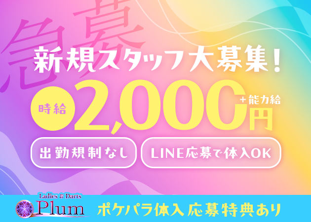 名古屋 名東区ガールズバー・Ladies & Darts Plumの求人
