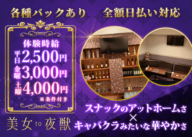 古河・東口パブ/スナック・美女to夜獣の求人