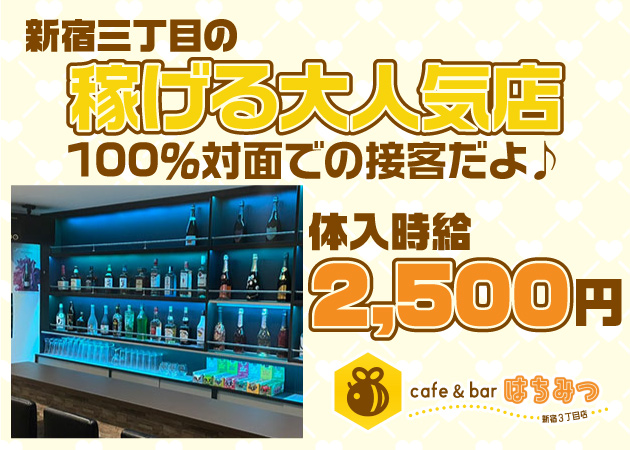 ポケパラ体入 cafe & bar はちみつ - 新宿のガールズバー女性キャスト募集