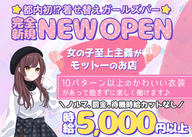 歌舞伎町ガールズバー・あなたの着せ替えドールになりたい♡～カブキバー～の求人