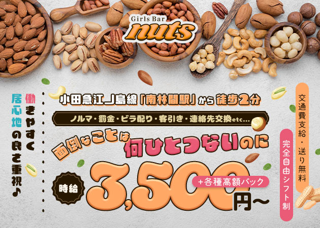 南林間ガールズバー・Girls Bar nutsの求人