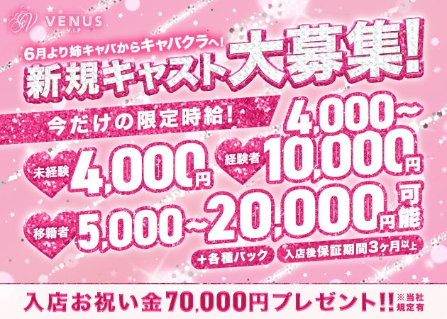 小牧キャバクラ・VENUS VIPの求人